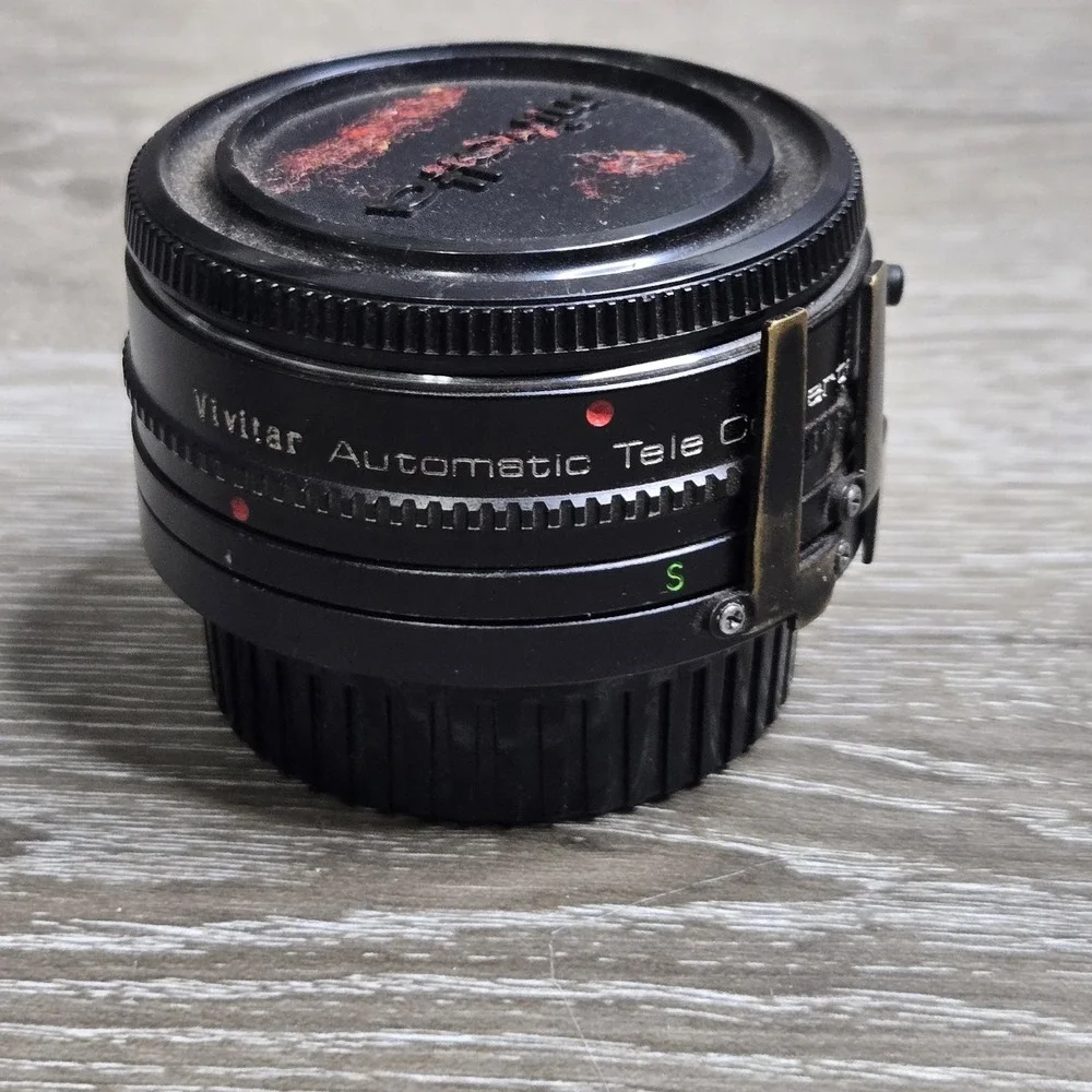 Vivitar 2x-6 Teleconverter Minolta Mount Unisex OS Black Japan Tested